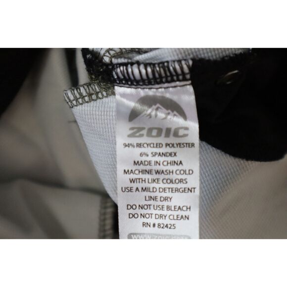 Zoic 1103E9CA Men's Sz XL Green Camo Black Zip Ether 9" Trail Rider Shorts - Picture 3 of 9